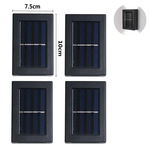 4X Solar Patio Wall Lights  | Automatiska Trädgårdslampor