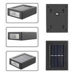 4X Solar Patio Wall Lights  | Automatiska Trädgårdslampor