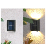 4X Solar Patio Wall Lights  | Automatiska Trädgårdslampor