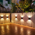 4X Solar Patio Wall Lights  | Automatiska Trädgårdslampor