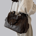 Chic Leather Bag 'Madison'™ | Snygg axelremsväska