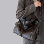 Chic Leather Bag 'Madison'™ | Snygg axelremsväska