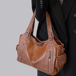 Chic Leather Bag 'Madison'™ | Snygg axelremsväska