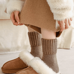 Cozy Ribbed Fleece Lined Crew Socks™ | Höst- och vintersockor