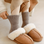 Cozy Ribbed Fleece Lined Crew Socks™ | Höst- och vintersockor