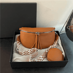 Crossbody Leather Bag 'Ambre'™ | Stijlvolle schoudertas